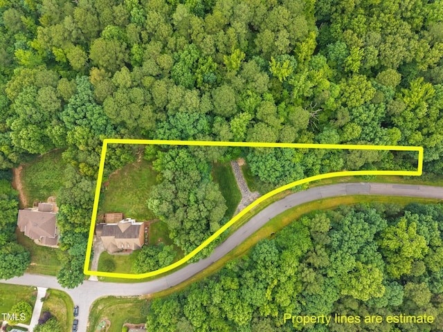 1124 Kalworth Rd, Wake Forest, NC 27587 - view of property location with property parcel outlined