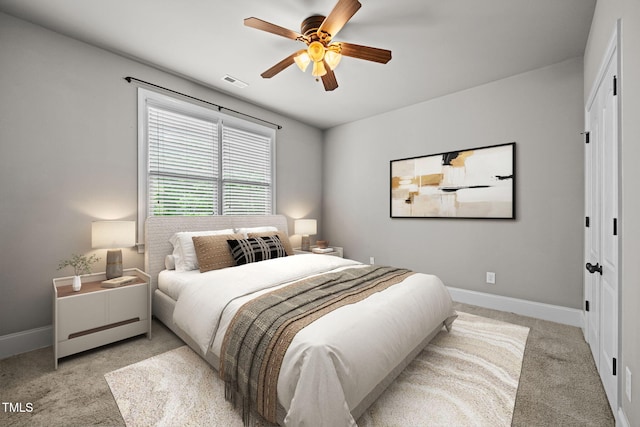 1124 Kalworth Rd, Wake Forest, NC 27587 - bedroom featuring light colored carpet and ceiling fan