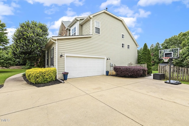 5516 Colonial Oaks Dr, Apex, NC 27539 - view of home's exterior featuring driveway and an attached garage