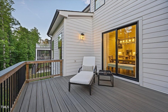 111 Stone Park Dr, Wake Forest, NC 27587 - view of wooden deck