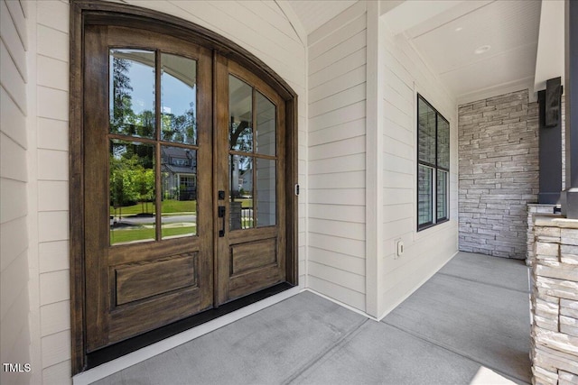 111 Stone Park Dr, Wake Forest, NC 27587 - entrance to property featuring covered porch