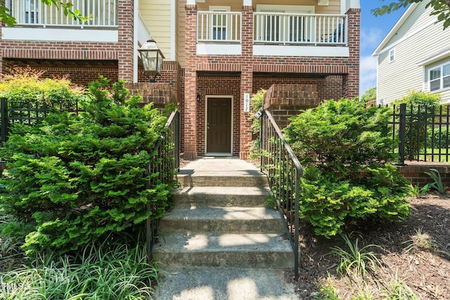 1017 Frank Page Dr, Cary, NC 27511 - property entrance with brick siding