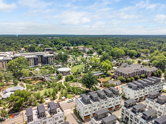 1017 Frank Page Dr, Cary, NC 27511 - bird's eye view of a heavily wooded area