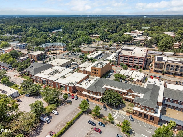 1017 Frank Page Dr, Cary, NC 27511 - aerial view of a heavily wooded area