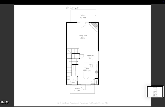 1017 Frank Page Dr, Cary, NC 27511 - floor plan / room layout