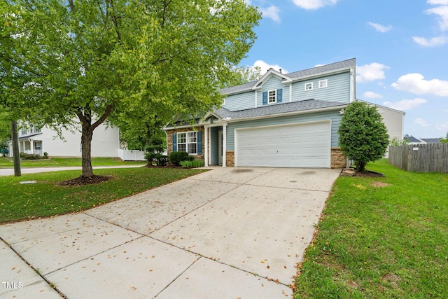 518 Clearfield Dr, Durham, NC 27703 - traditional-style home featuring concrete driveway and a garage