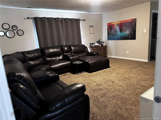 6532 Kemper Ct, Fayetteville, NC 28303 - living room with carpet floors and a textured ceiling