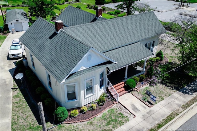 208 W Thompson St E, Fairmont, NC 28340 - aerial view of property and surrounding area