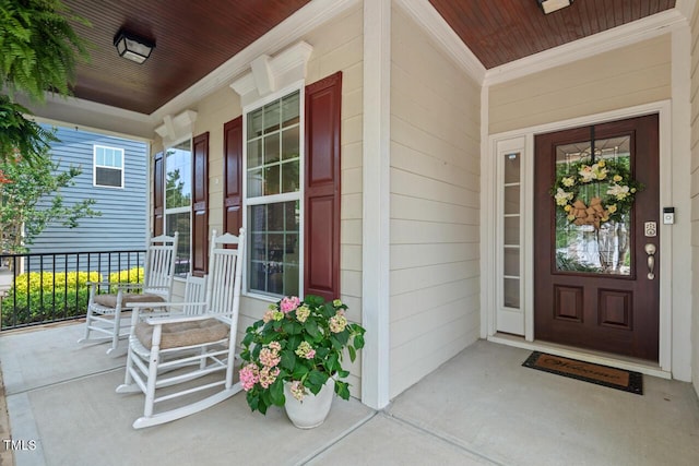 1612 Old Bramble Ln, Fuquay Varina, NC 27526 - doorway to property with a porch