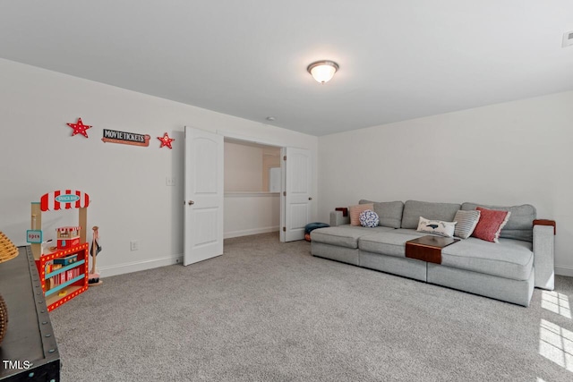 1612 Old Bramble Ln, Fuquay Varina, NC 27526 - living room with carpet and baseboards