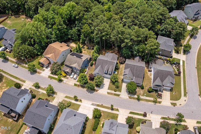 1612 Old Bramble Ln, Fuquay Varina, NC 27526 - aerial view of property and surrounding area with nearby suburban area