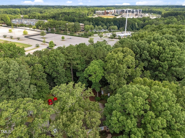 1040 Ivy Ln, Cary, NC 27511 - bird's eye view of a heavily wooded area