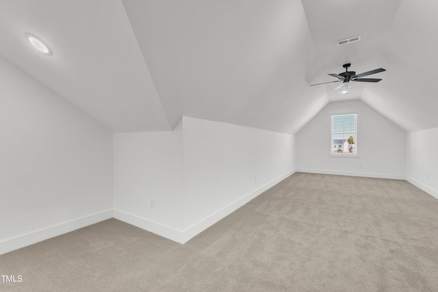121 Nate Ct, Wake Forest, NC 27587 - additional living space with lofted ceiling, carpet flooring, baseboards, and ceiling fan