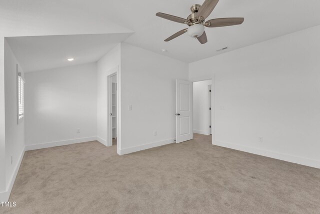 121 Nate Ct, Wake Forest, NC 27587 - unfurnished room featuring light colored carpet, a ceiling fan, and baseboards
