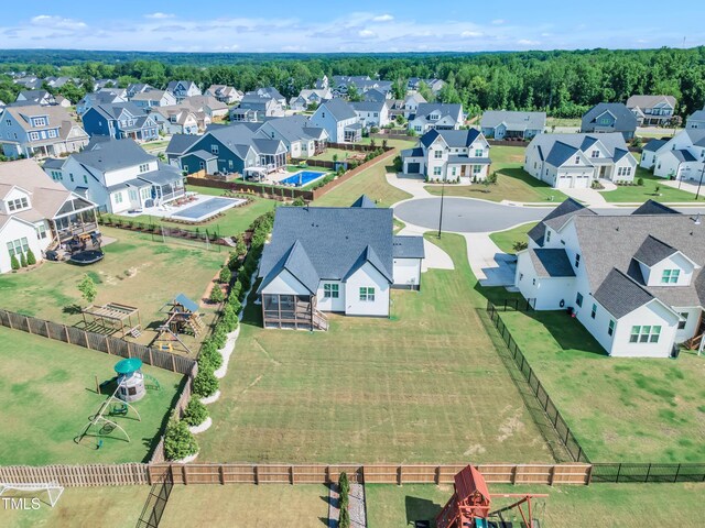 121 Nate Ct, Wake Forest, NC 27587 - aerial perspective of suburban area