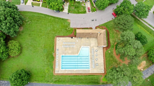 3405 E Jameson Rd, Raleigh, NC 27604 - aerial view of a pool area
