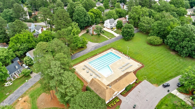 3405 E Jameson Rd, Raleigh, NC 27604 - aerial view of a pool area