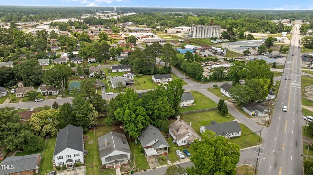 517 E 14th St, Lumberton, NC 28358 - aerial overview of property's location featuring nearby suburban area