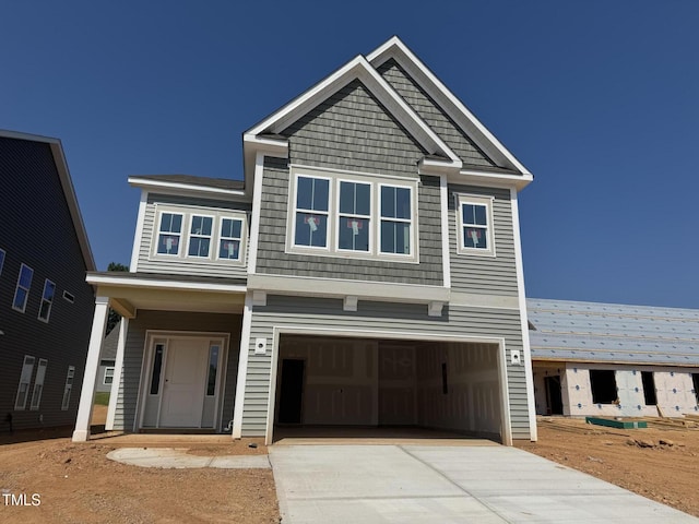 252 Meadowbark Bnd Unit 46, Garner, NC 27529 - view of front of property with a garage and concrete driveway