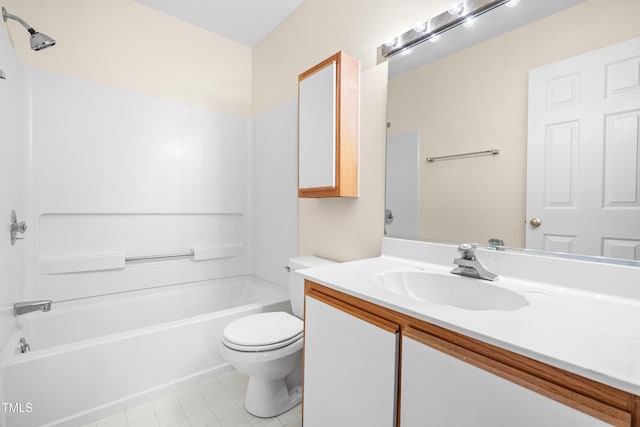 320 Summerwalk Cir, Chapel Hill, NC 27517 - full bathroom featuring toilet, vanity, shower / washtub combination, and tile patterned floors