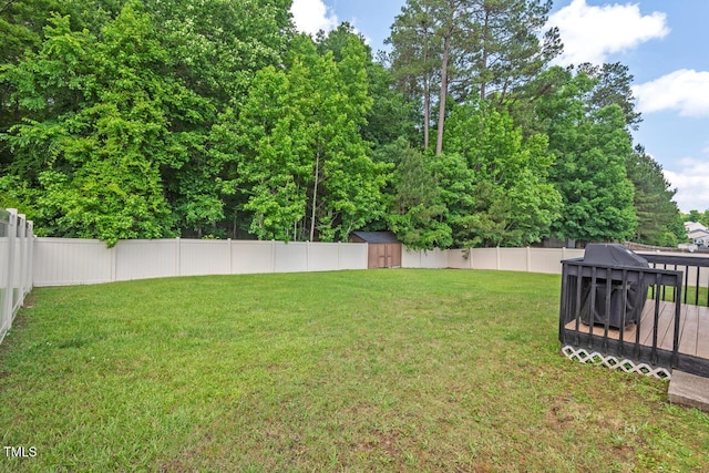 411 Buxton St, Durham, NC 27713 - fenced backyard with a storage shed