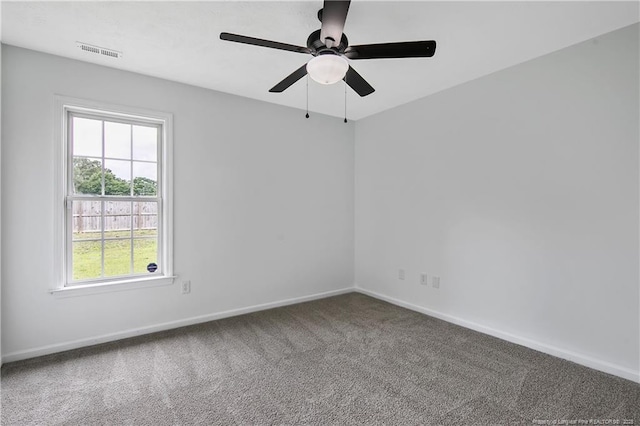 120 Wood Valley Ln, Raeford, NC 29376 - carpeted empty room with baseboards and ceiling fan