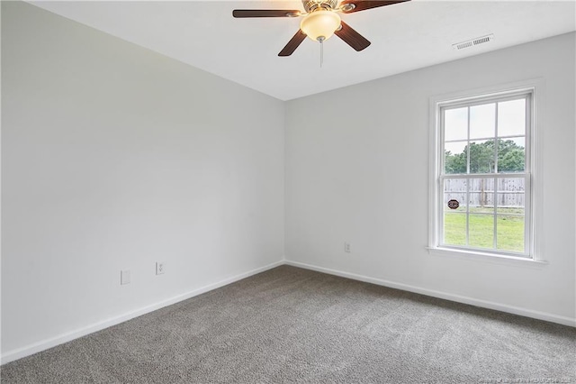 120 Wood Valley Ln, Raeford, NC 29376 - unfurnished room with carpet flooring, ceiling fan, and baseboards
