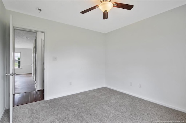 120 Wood Valley Ln, Raeford, NC 29376 - carpeted spare room featuring a ceiling fan and baseboards