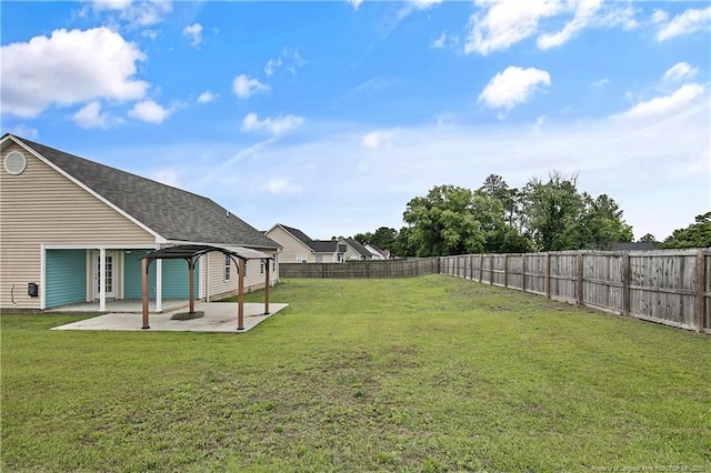 120 Wood Valley Ln, Raeford, NC 29376 - view of yard with a patio area and a gazebo