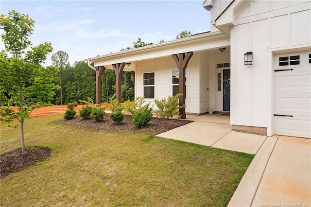 25 Vast View Way, Youngsville, NC 27596 - view of grassy yard with a garage