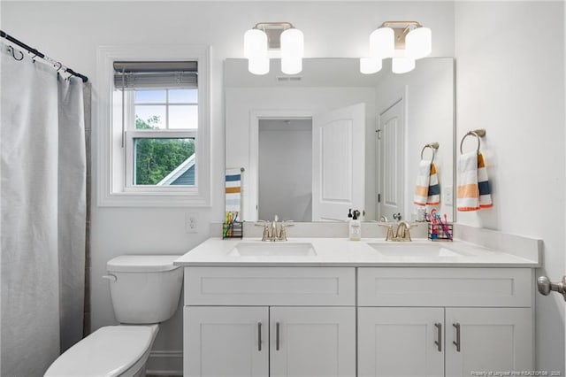 25 Vast View Way, Youngsville, NC 27596 - bathroom with double vanity and toilet