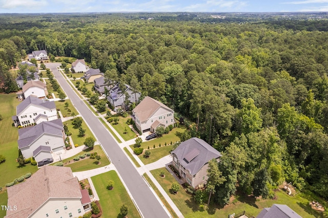 728 Peninsula Forest Pl, Cary, NC 27519 - aerial perspective of suburban area featuring a heavily wooded area