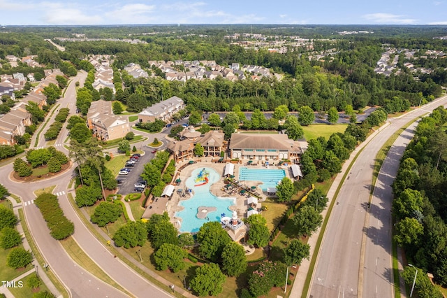728 Peninsula Forest Pl, Cary, NC 27519 - aerial perspective of suburban area featuring a pool area
