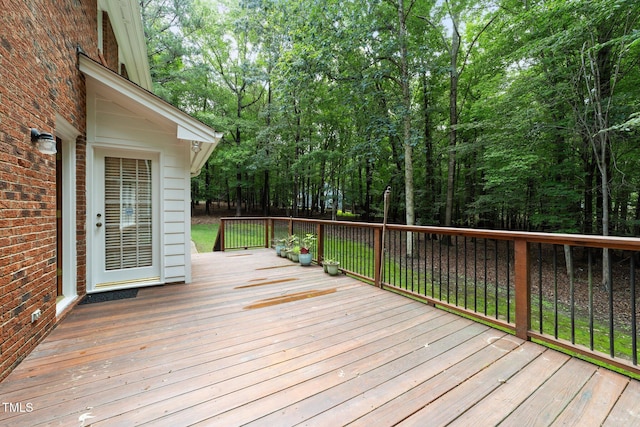 221 Jansmith Ln, Raleigh, NC 27615 - view of wooden terrace