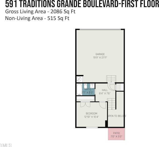 591 Traditions Grande Blvd, Wake Forest, NC 27587 - room layout