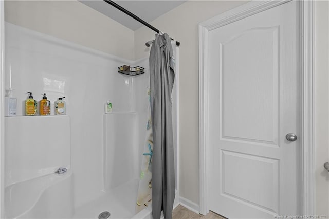 259 Desert Orchid Cir, Raeford, NC 28376 - bathroom featuring a shower with curtain