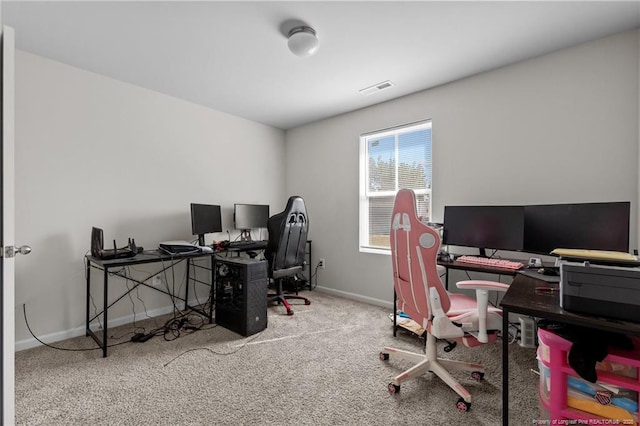 259 Desert Orchid Cir, Raeford, NC 28376 - office area with carpet flooring and baseboards