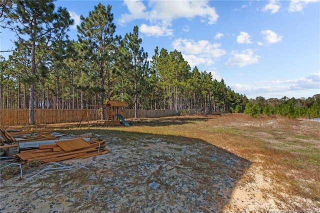 259 Desert Orchid Cir, Raeford, NC 28376 - view of yard with a playground