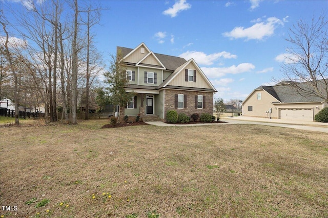 224 Swann Trl, Clayton, NC 27527 - craftsman-style house with brick siding and board and batten siding