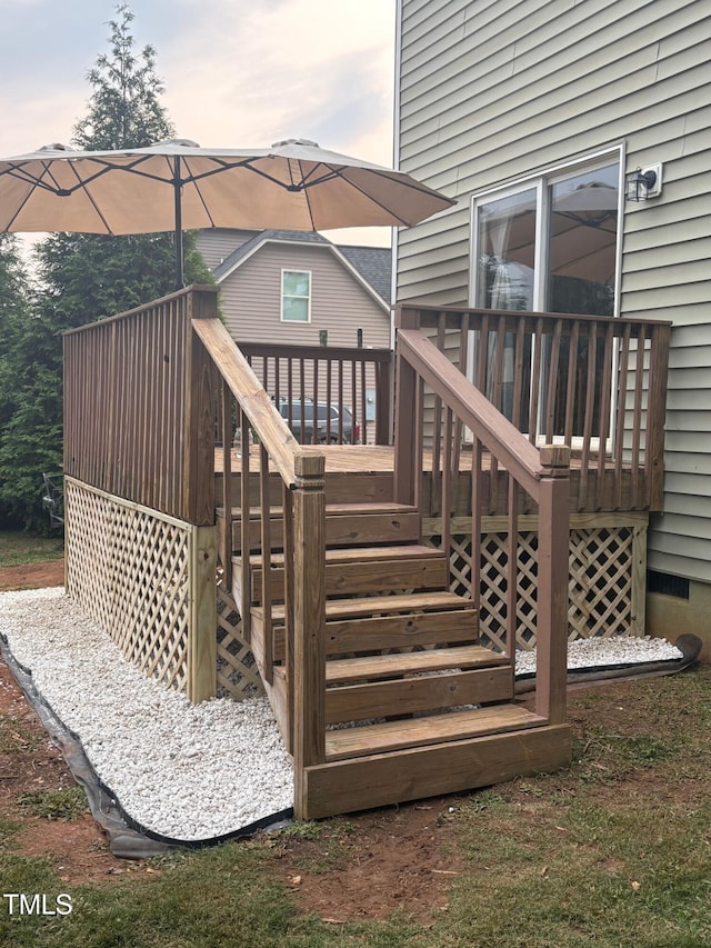 224 Swann Trl, Clayton, NC 27527 - deck with stairs