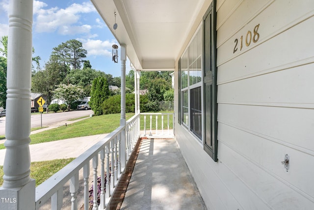 2108 Carthage Cir, Raleigh, NC 27604 - porch featuring a lawn