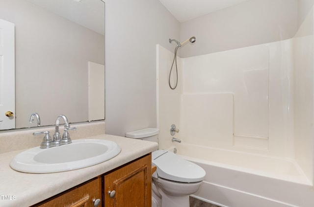 2108 Carthage Cir, Raleigh, NC 27604 - full bath with vanity, washtub / shower combination, and toilet
