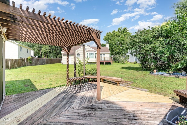 2108 Carthage Cir, Raleigh, NC 27604 - deck with a pergola