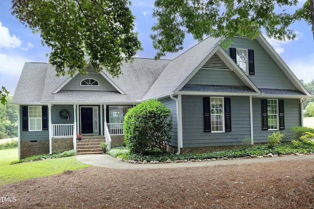 3684 Ben Mil Ct, Franklinton, NC 27525 - view of front facade with roof with shingles and a porch