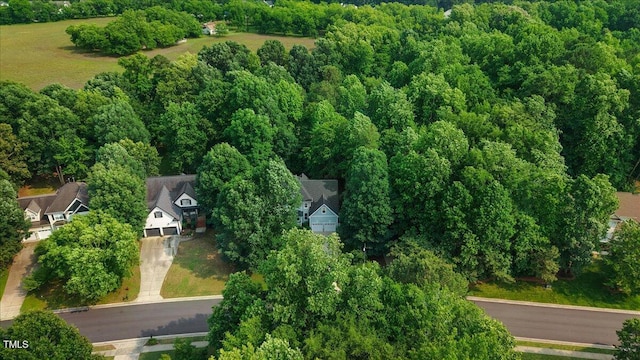 1128 Neuse Ridge Dr, Clayton, NC 27527 - bird's eye view of a heavily wooded area