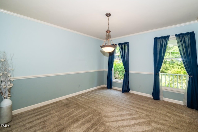 1006 Apache Ln, Apex, NC 27502 - carpeted empty room featuring healthy amount of natural light, crown molding, and baseboards
