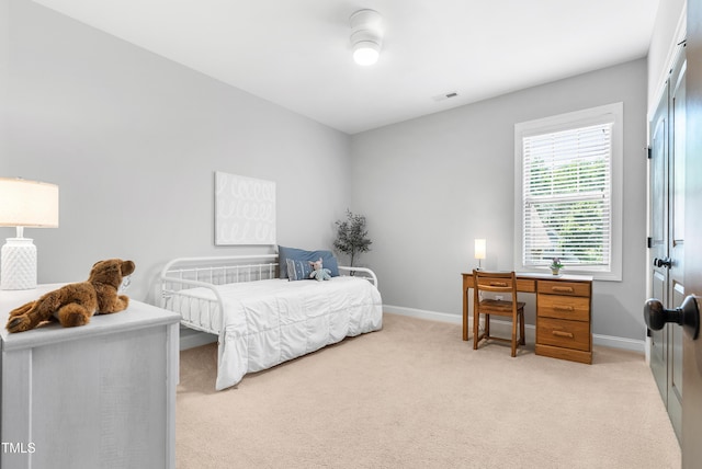 118 Fox Run Ct, Durham, NC 27705 - bedroom featuring light colored carpet and baseboards