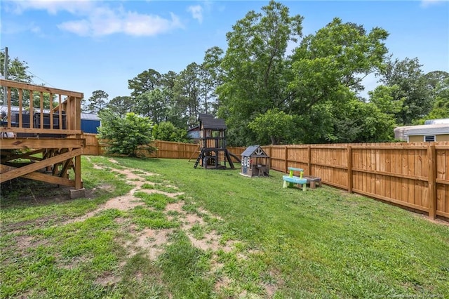 701 Dandridge Dr, Fayetteville, NC 28304 - view of yard with a playground