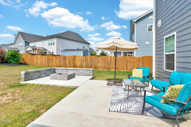 512 Teal Lake Dr, Holly Springs, NC 27540 - view of patio featuring a residential view