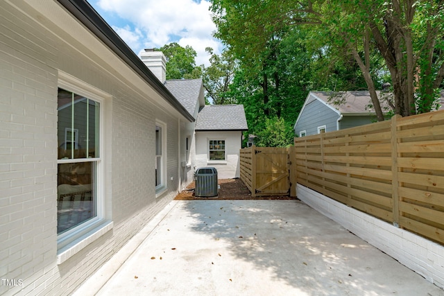 2100 Summit St, Durham, NC 27707 - view of patio with a gate and central AC
